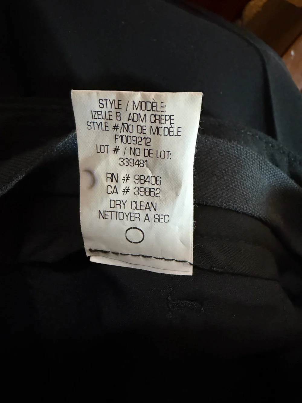 Theory Women’s Size 4 Black Tailored Straight Leg Dress Pants 33” Inseam